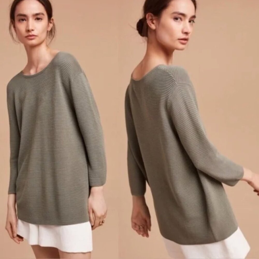 Wilfred Light Grey Silk Cashmere Knit Sweater XS